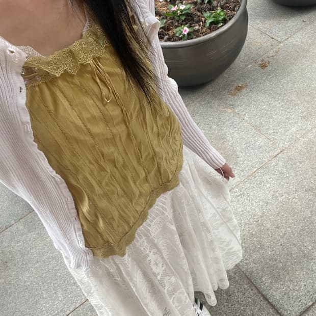 페어리 스팽글 슬리브리스 나시