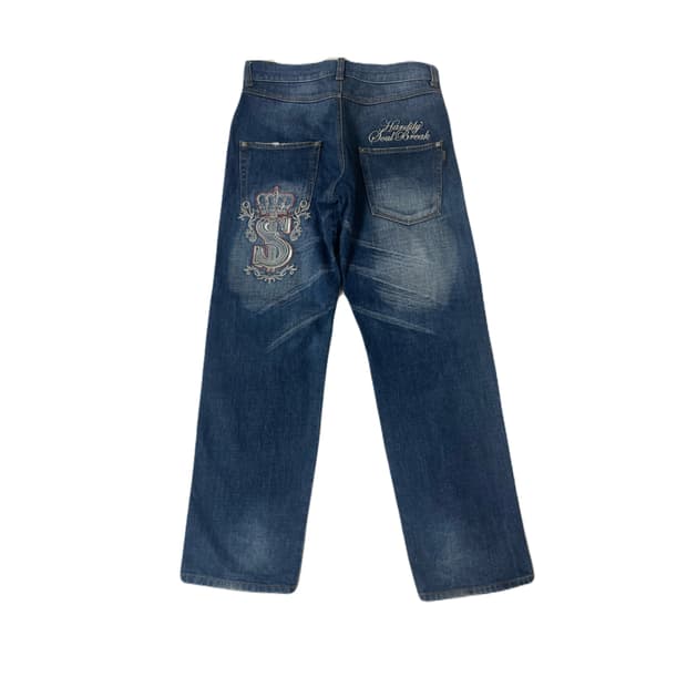 Y2K 빈티지 워싱 데님팬츠