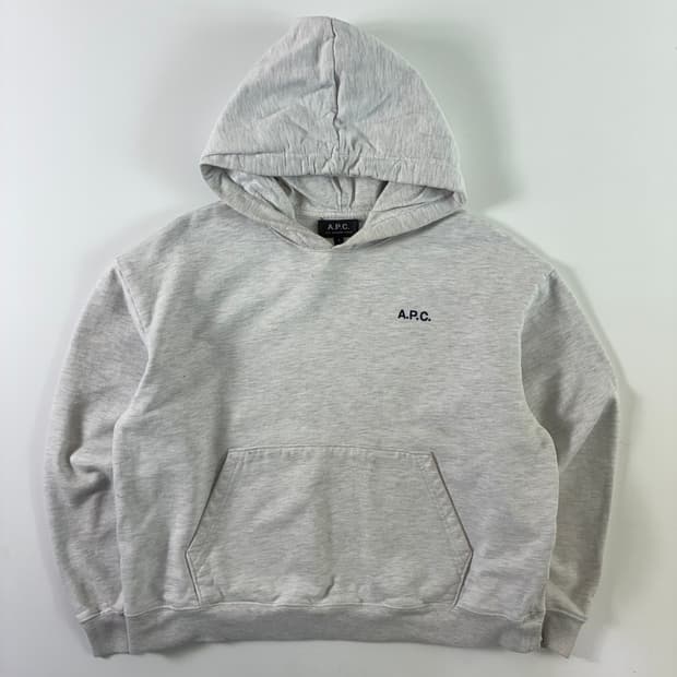 A.P.C 아페쎄 라이트 멜란지 헤비코튼 후드티