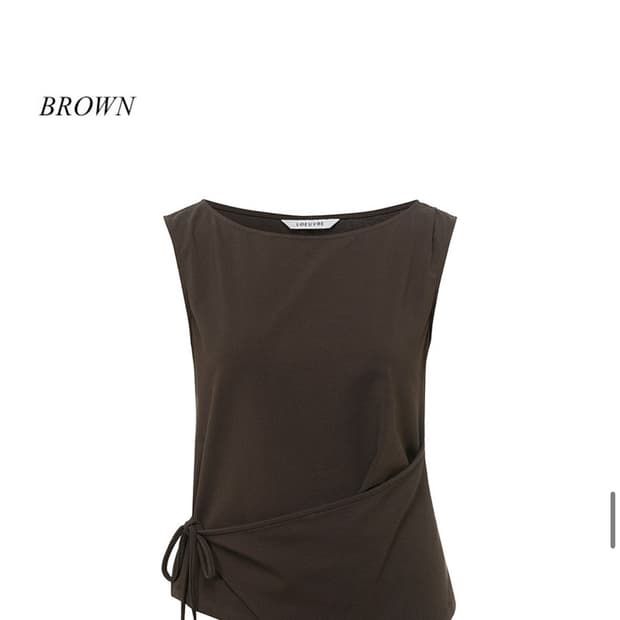 LOEUVRE 르에브루 랩 저지 블라우스