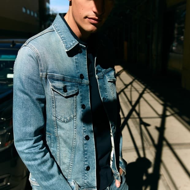 프리미엄 데님브랜드 덴함 청자켓 105사이즈