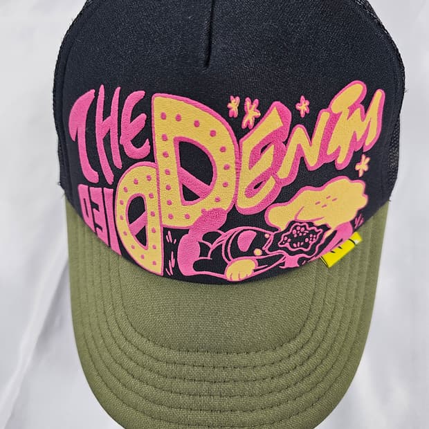 캐피탈더데님다이드프리트트러커캡