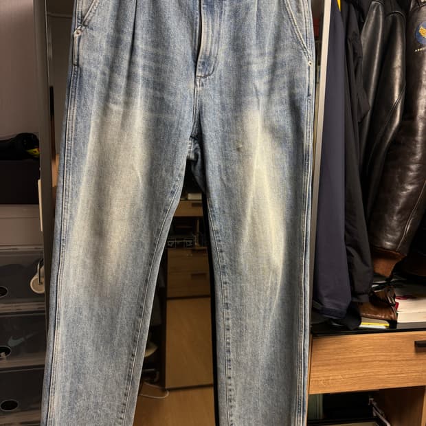 러프사이드 드레이프 데님 팬츠 블리치(2 size)