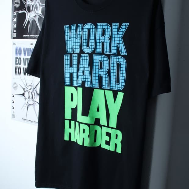(XL-3XL) 길단 반팔 티셔츠 USA 빅사이즈 블랙-H31235