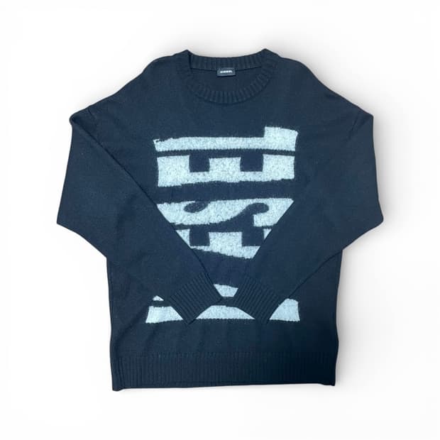 디젤 빅로고 니트