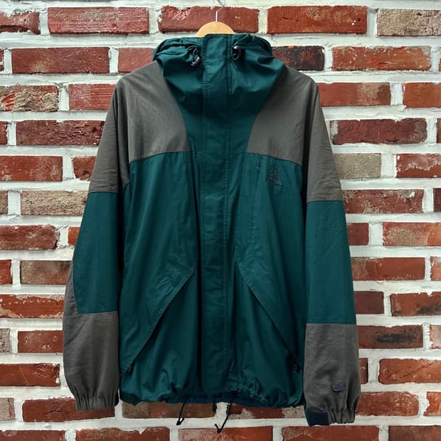 (해외M)90s 나이키 ACG 폴리쉘 마운틴 자켓 딥그린
