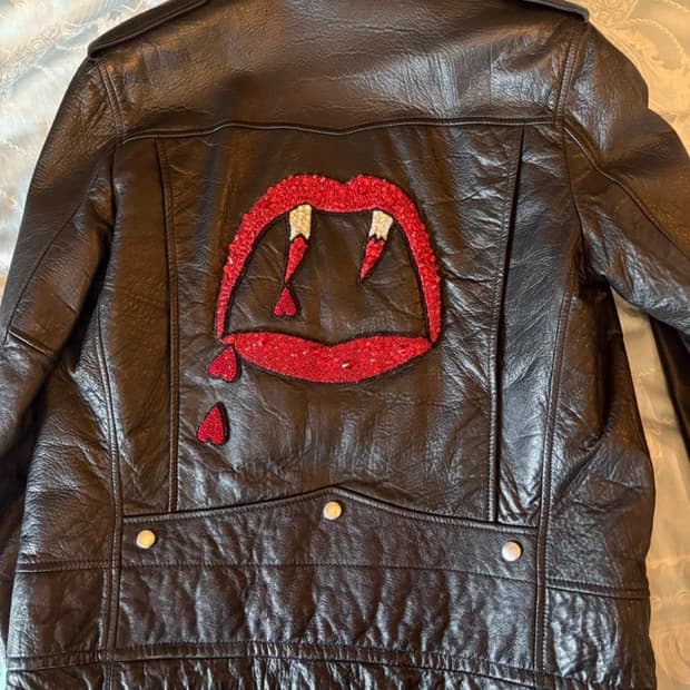 [52] 생로랑 블러드 러스트 L01 레더자켓