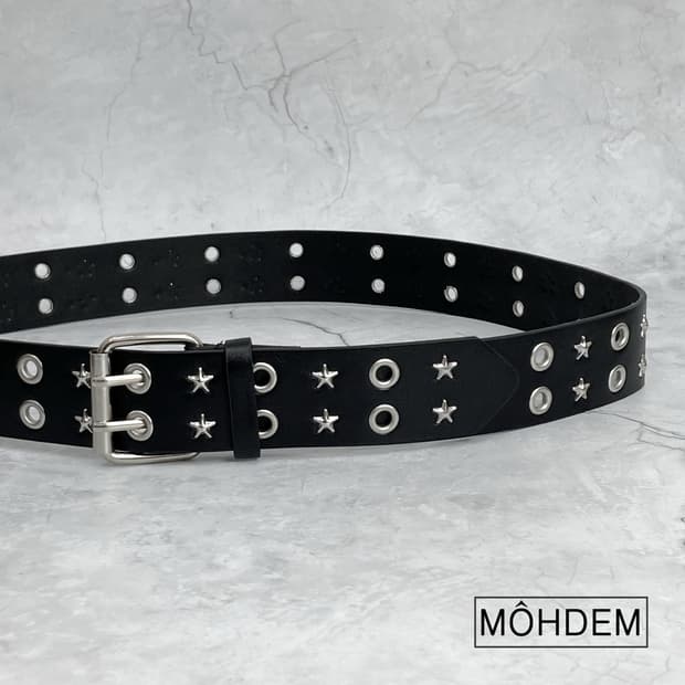 [Unisex] 별 스터드 아일렛 Y2K 벨트