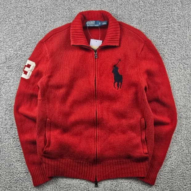 폴로랄프로렌 빅 포니 하이넥 풀 집업 니트 ( L ) / 10660