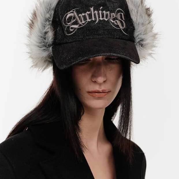 2000아카이브스 코듀로이 퍼볼캡 퍼모자 