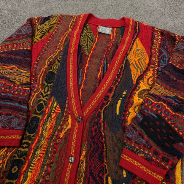 [ 정품/M ] 쿠지 빈티지 케이블 니트 가디건