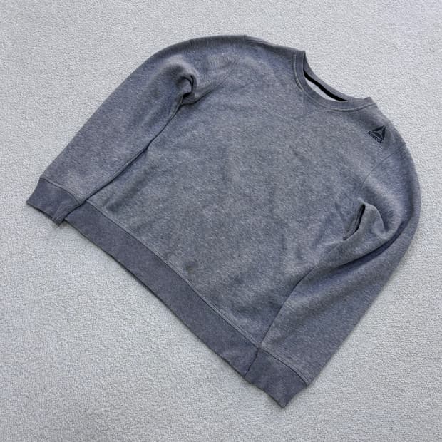 L 리복 스몰로고 맨투맨 티셔츠 0320E