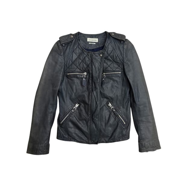 이자벨마랑 여성 양가죽 램스킨 레더 자켓 36