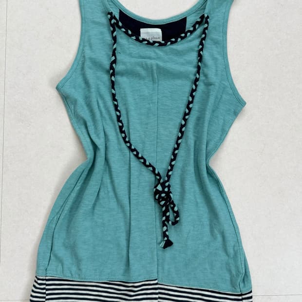 민트 나시 슬리브리스 홀터넥 가능 mint sleeveless