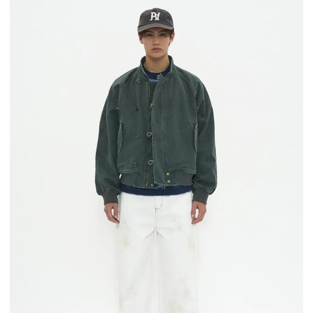 [새상품] 파르티멘토 VTG 워시드 N2B 숏 자켓 카키 L