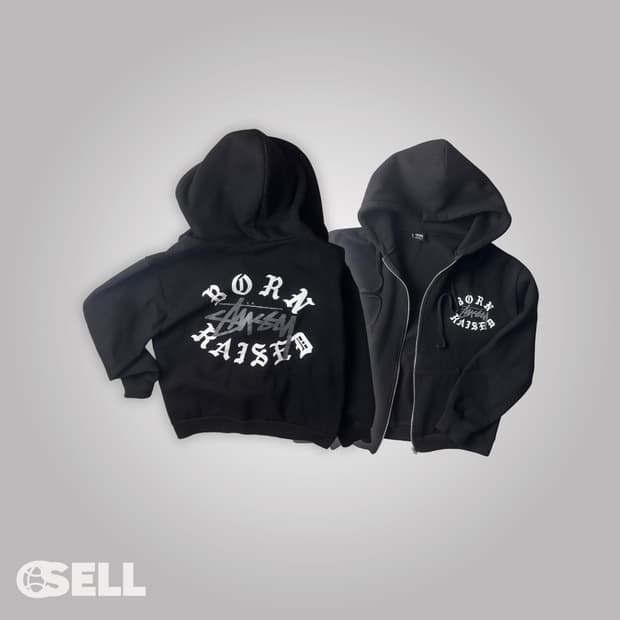 스투시 본앤레이즈드 후드집업