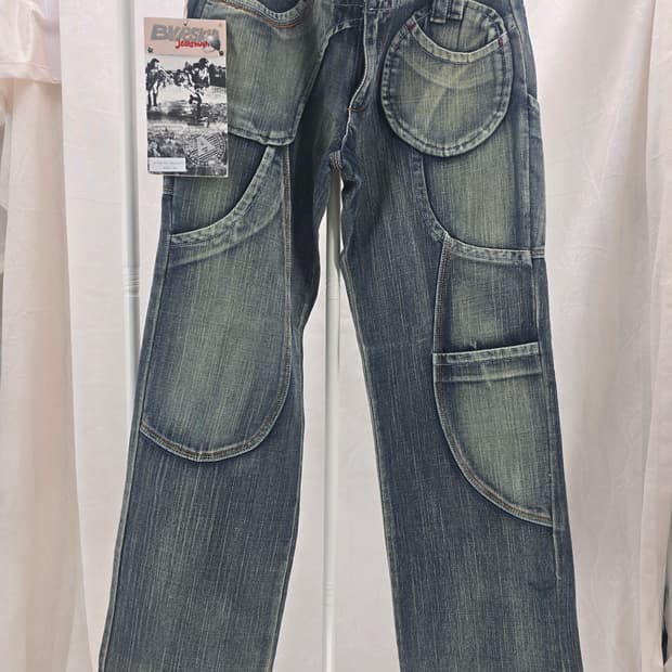 BLUESKIN Y2K 워크웨어 데님 팬츠 남녀공용