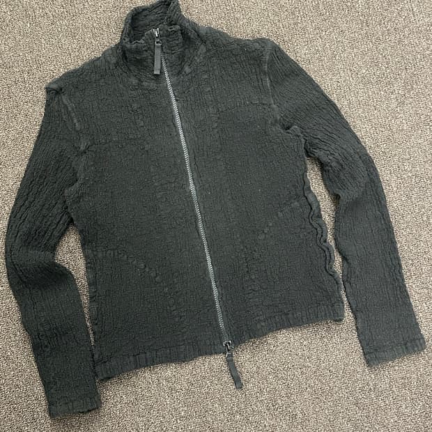 OS)이세이미야케 주름 가공 2way 집업