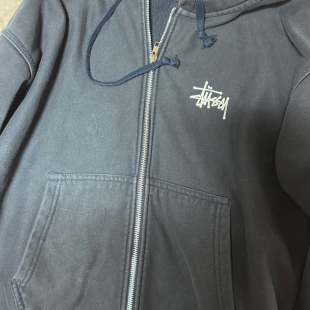 스투스 후드티 네이비 M