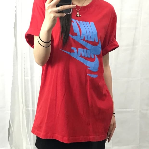 Nike Red Multi Swoosh Graphic Tee