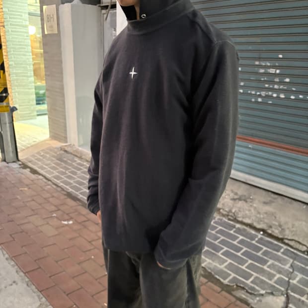 스톤아일랜드 코튼&나일론 믹스 롱슬리브