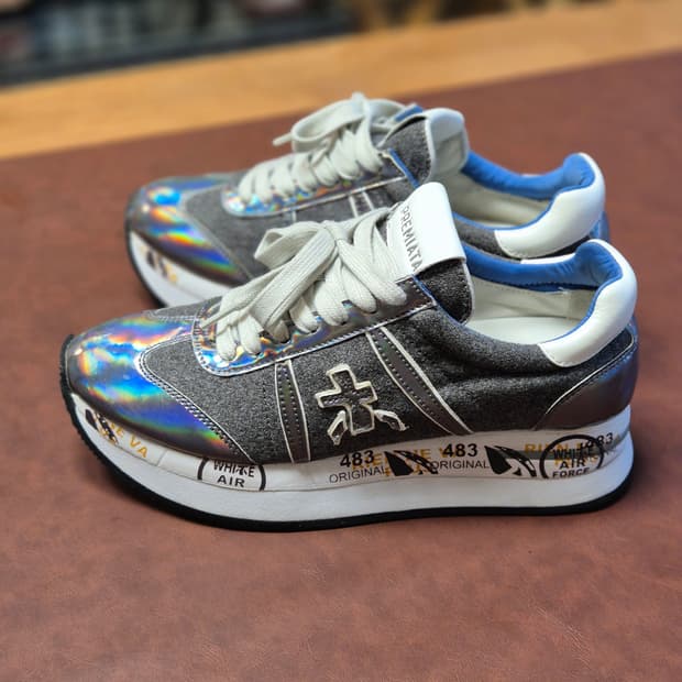 실착용1회 225-230(35)정품 프리미아타 스니커즈 