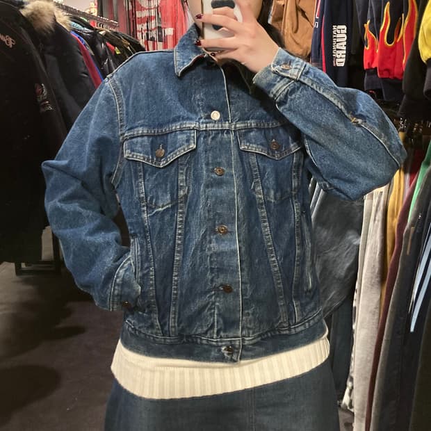 [IM] 플레인 포켓 데님 워싱 자켓 중청