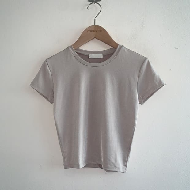 Crop short sleeve t