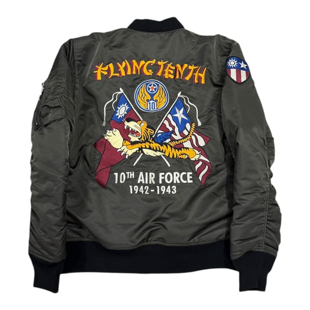 Schott 쇼트 MA-1 타이거 마원 자켓 점퍼 카키 XL