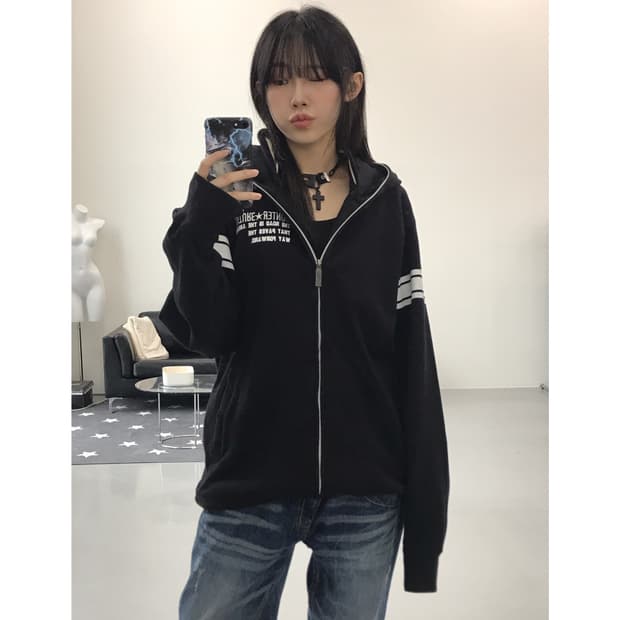 Counter Culture Y2k Big Hoodie Zip Up 