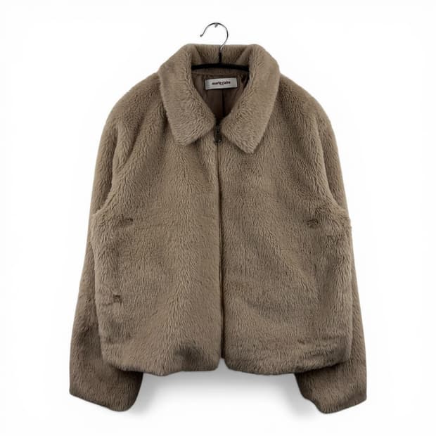 (160) 마리끌레르 퍼 자켓 베이지