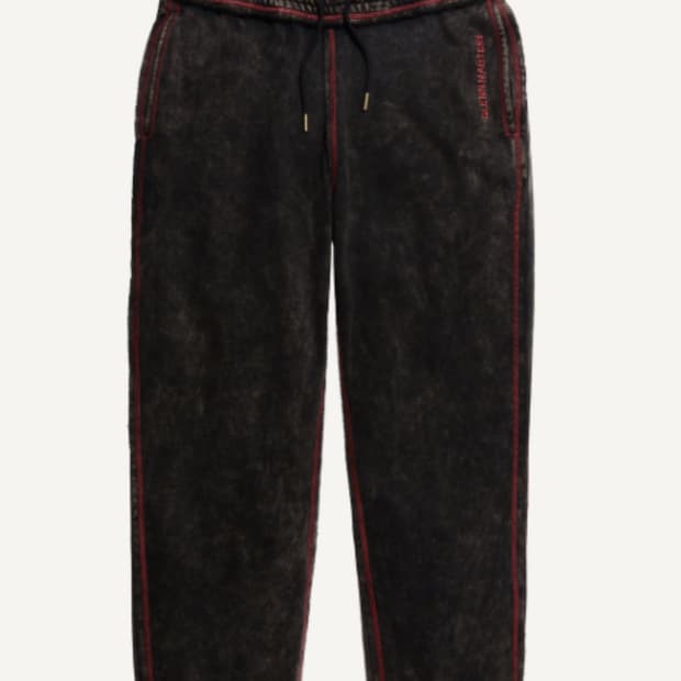 H&m glenn martens 글렌마틴스 프린트 트랙팬츠 다크브라운