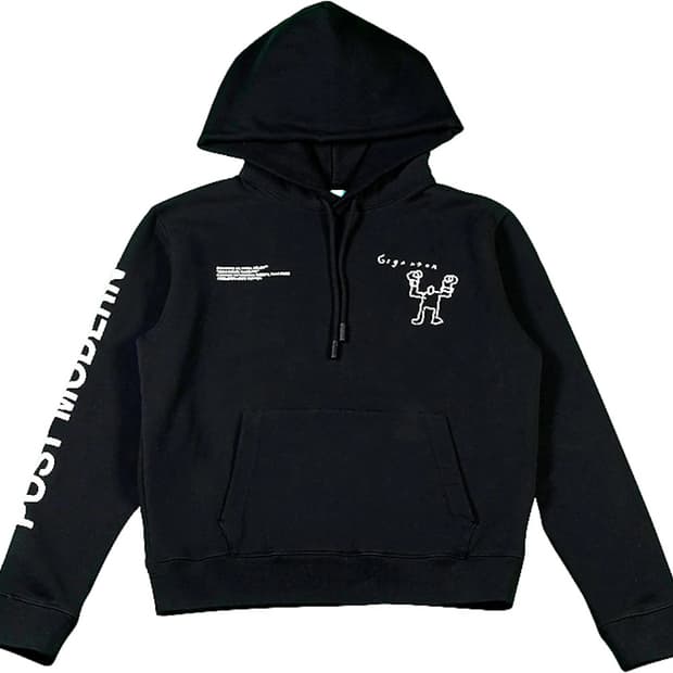 오프화이트 x 장 미쉘 바스키아 포스트모던 후드 블랙