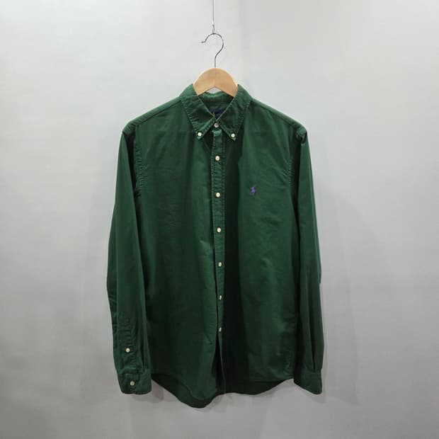폴로랄프로렌 버튼다운 옥스포드 셔츠 그린 M