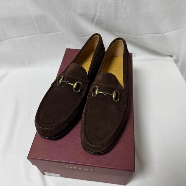 까르미나 carmina 홀스빗 스웨이드 로퍼 8.5 (275mm)