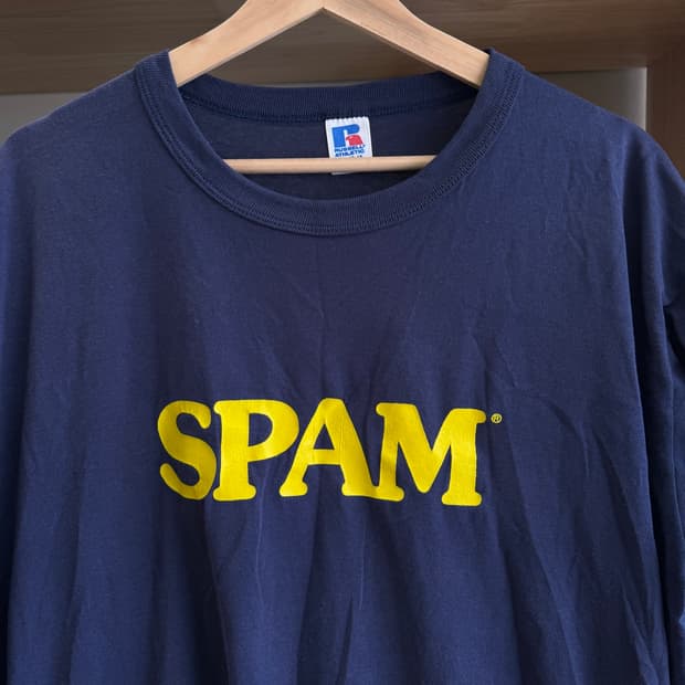 80-90s usa russell spam t shirts xl