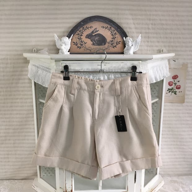 C.D.S 베이직 아이보리 반바지