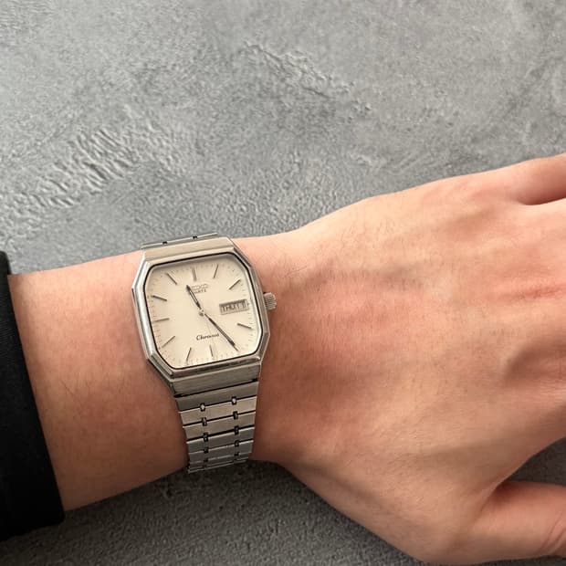 세이코 Seiko Chronos 쿼츠 스퀘어 