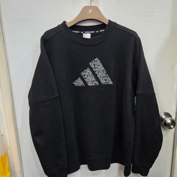 L,100 )) adidas 아디다스 맨투맨! 블랙 색상! 로고가 이뻐요