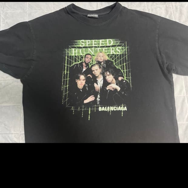 발렌시아가 스피드헌터 반팔 티셔츠 블랙