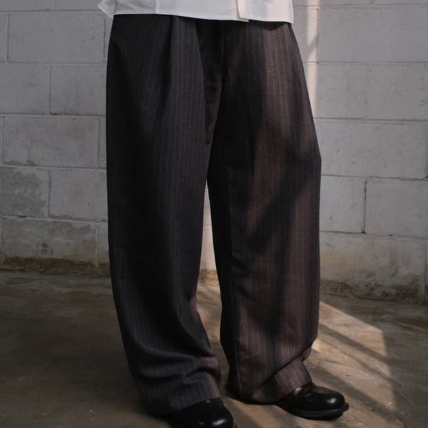 [1사이즈] DIVEIN 다이브인 스트라이프 와이드 슬랙스