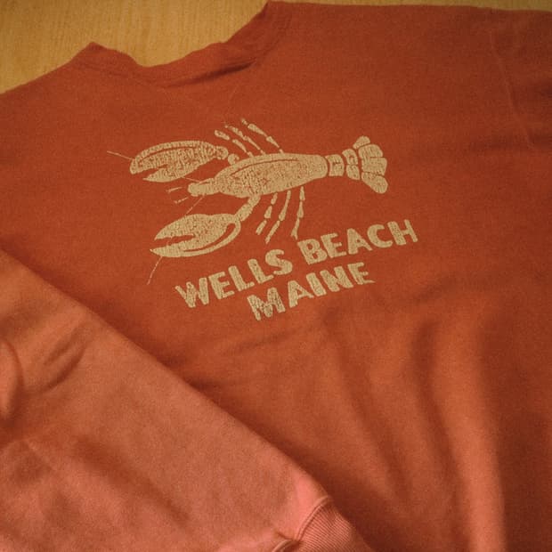 웨어하우스 맨투맨 오렌지