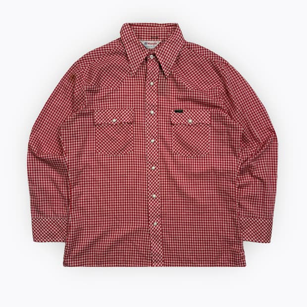 [L] 80s Wrangler USA western shirt