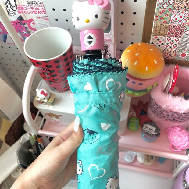 민트코어 키티 양산 산리오정품