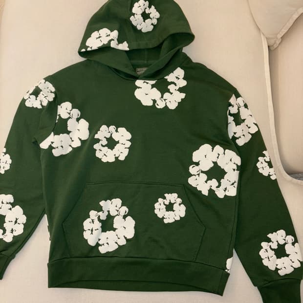 데님티어스 후드티 그린 M 사이즈