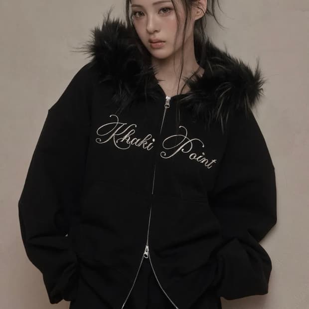 카키포인트 후드집업