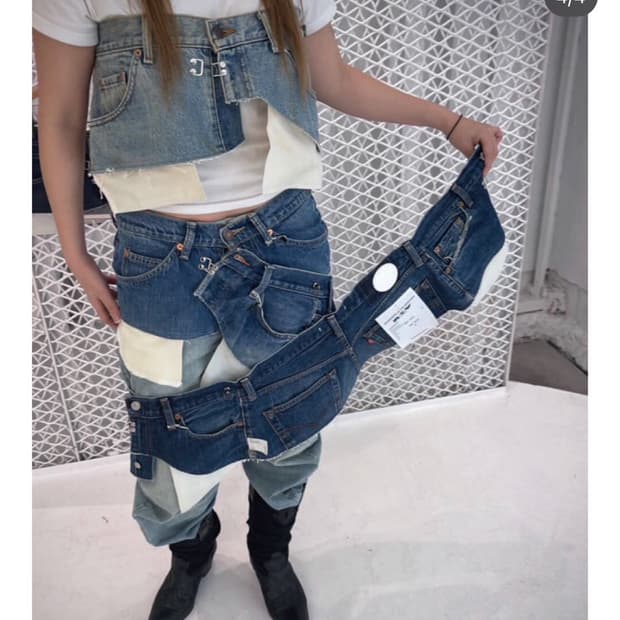 리바이스 리메이크 랩스커트