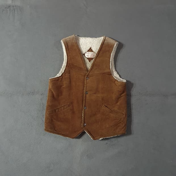 70s Marla 아메리칸 웨스턴 스웨이드 셰르파 랜쳐 베스트 38 S