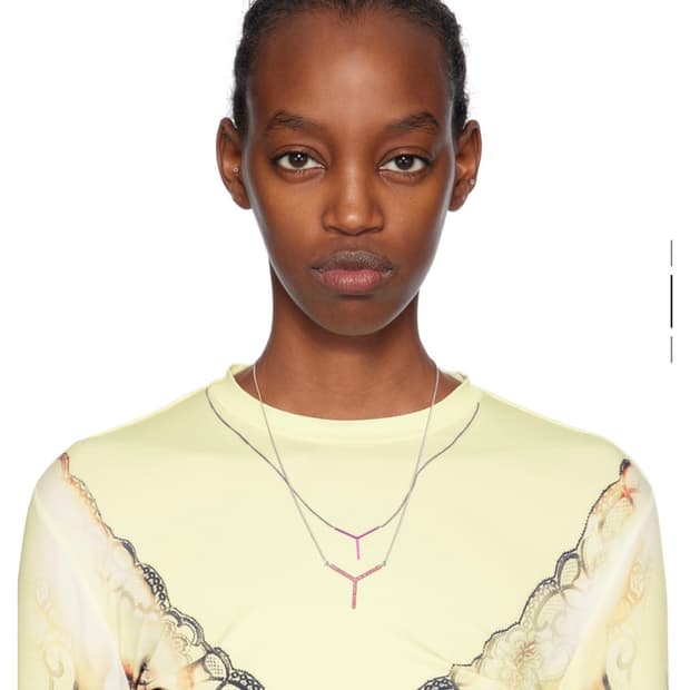 Y project mini Y necklace