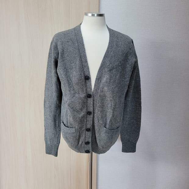 스파오 SPAO 남자 6버튼 울 가디건 100 그레이